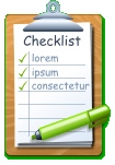 Checklist lorem ipsum consectetur