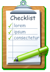 Checklist lorem ipsum consectetur